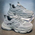 Men's Mesh Platform Running Sneakers - Style 6597 front product view
