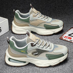 Men's Mesh Platform Casual Sneakers - Style 153F front product view