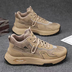 Men's High-Top Platform Retro Casual Sneakers - Style 06ED front product view