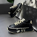 Men's Platform Casual Sneakers - Style 77C7 front product view