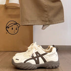 Men's Platform German Army Style Casual Sneakers - Style 77DC front product view