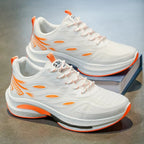 Men's Mesh Platform Casual Sneakers - Style 1F1D front product view