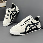 Men's Retro Slip-On German Army Trainer Sneakers - front product view