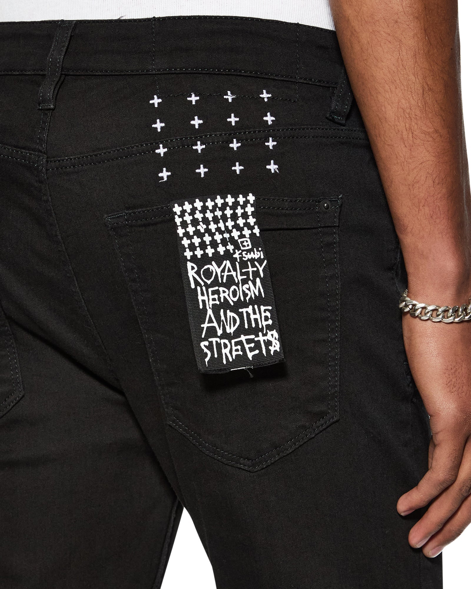 Mens Van Winkle Black Rebel Skinny Denim Jeans _ Ksubi ++