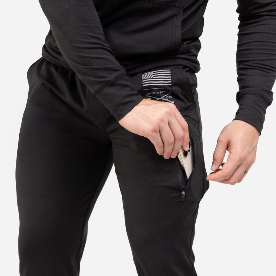 Men's All-Day Jogger - Heather Black ¨C Grunt Style, LLC