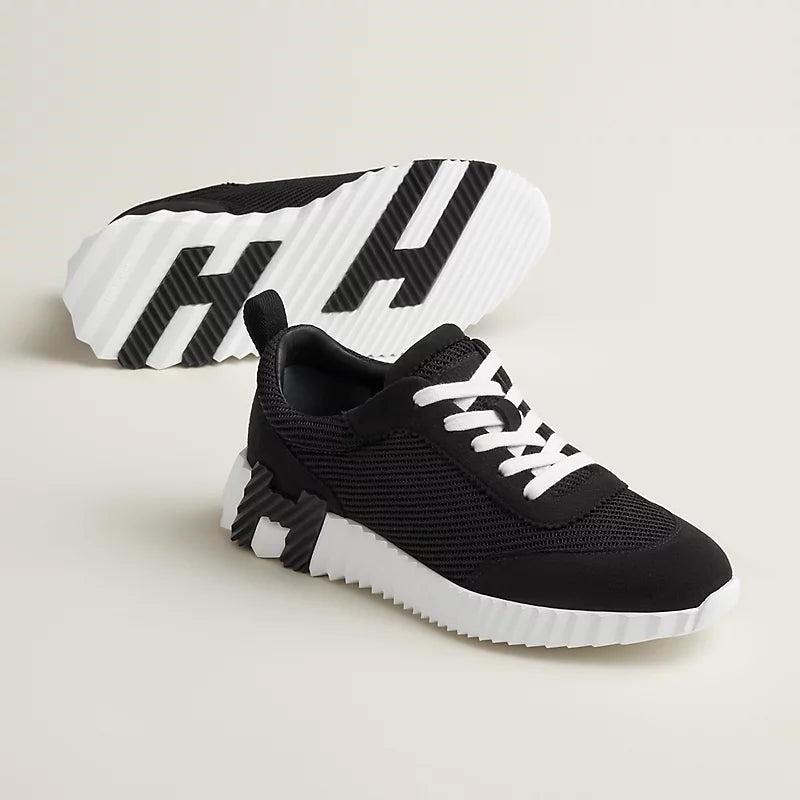 Hermès Bouncing Sneakers – Black Sculpted Fashion Shoes - view 1
