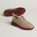Hermès Bouncing Sneakers – Camel Beige Sculpted Fashion Shoes - view 1