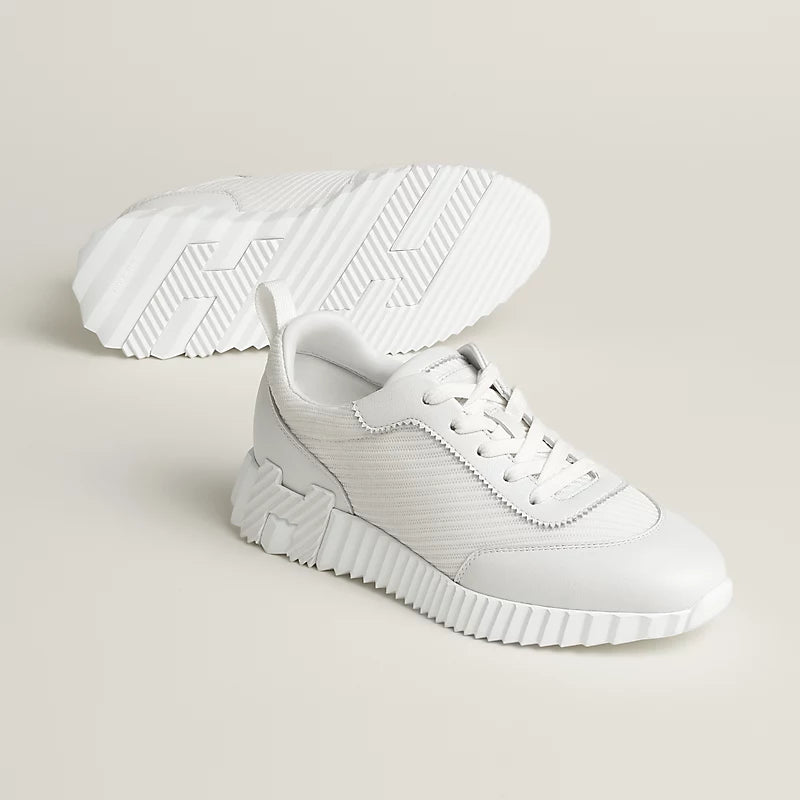 Hermès Bouncing Sneakers – White Sculpted Fashion Shoes - view 1