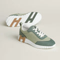 Hermès Bouncing Sneakers – Cedar Green Sculpted Fashion Shoes - view 1