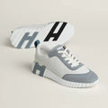 Hermès Bouncing Sneakers – Pebble Blue & White Sculpted Fashion Shoes - view 1