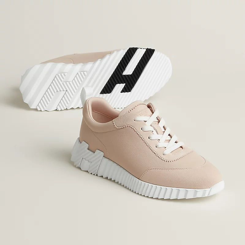 Hermès Bouncing Sneakers – Palomino Pink Sculpted Fashion Shoes - view 1