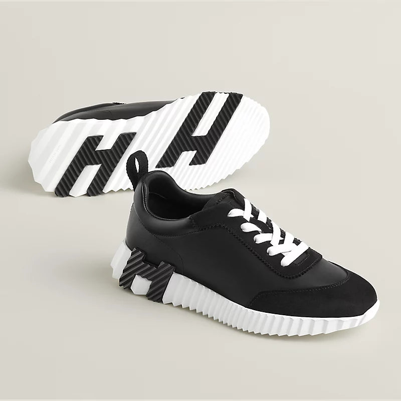 Hermès Bouncing Sneakers – Black Sculpted Fashion Shoes - view 1