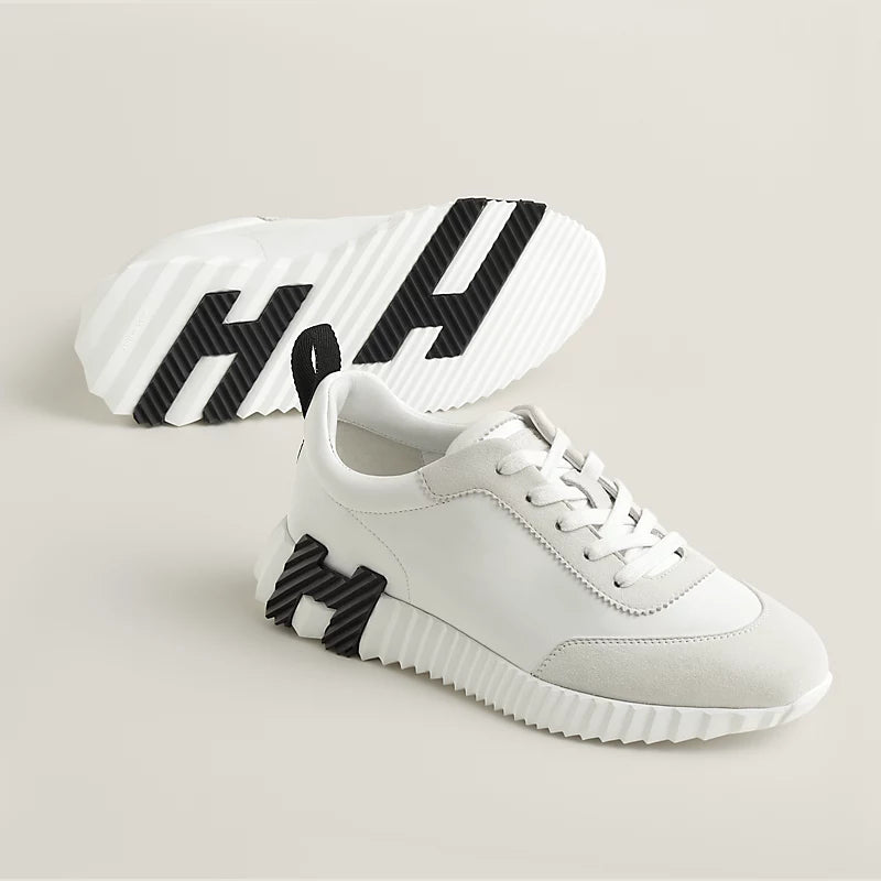Hermès Bouncing Sneakers – White Sculpted Fashion Shoes - view 1