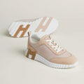 Hermès Bouncing Sneakers – Nude Beige Sculpted Fashion Shoes - view 1