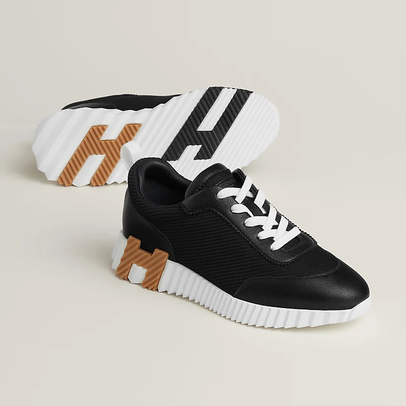 Hermès Bouncing Sneakers – Black Sculpted Fashion Shoes - view 1