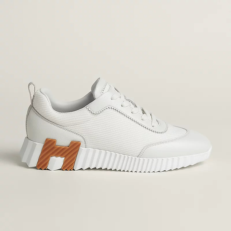 Hermès Bouncing Sneakers – White Sculpted Fashion Shoes - view 2