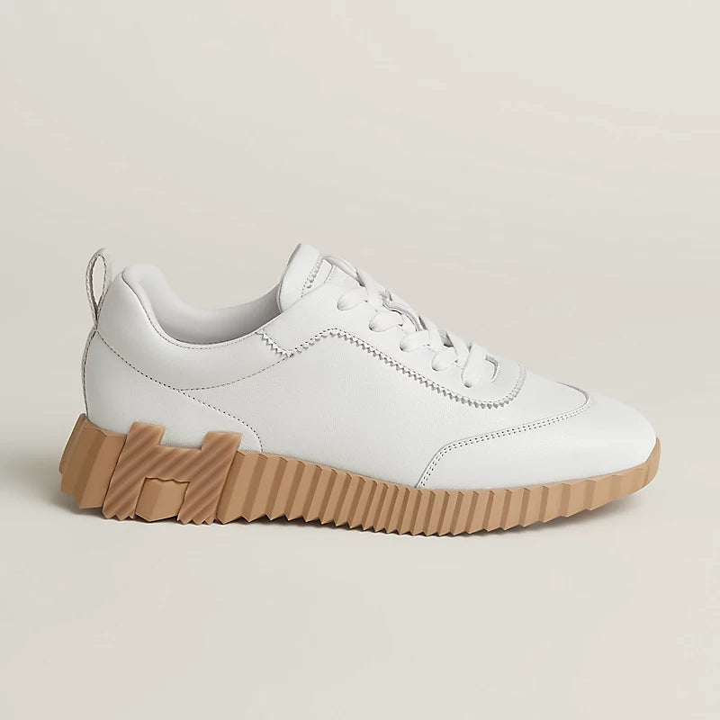 Hermès Bouncing Sneakers – White Sculpted Fashion Shoes - view 2