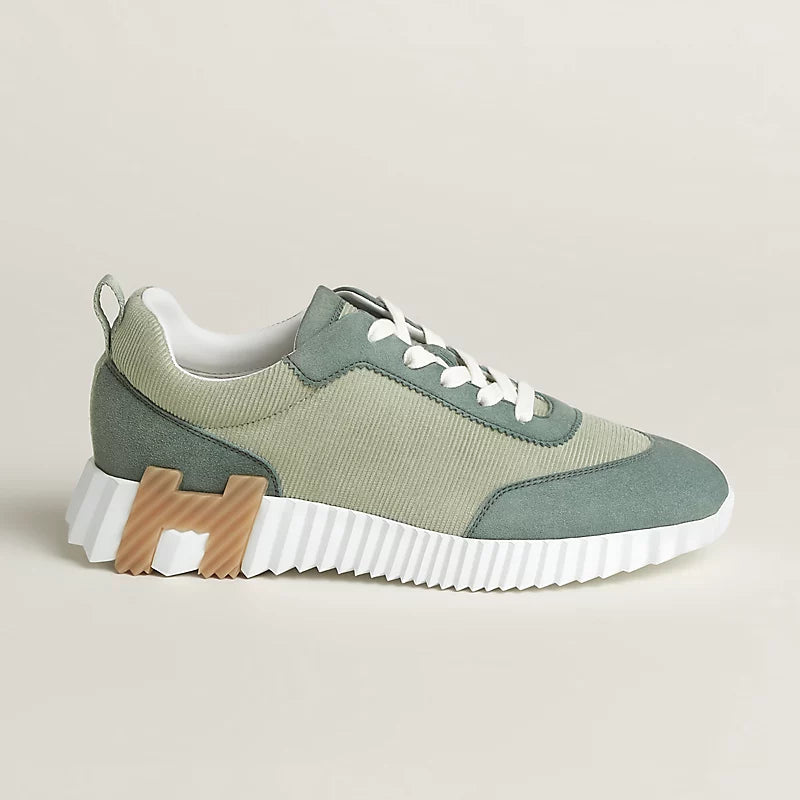 Hermès Bouncing Sneakers – Cedar Green Sculpted Fashion Shoes - view 2