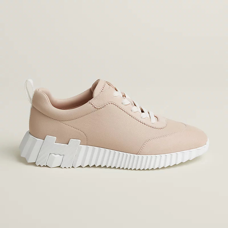 Hermès Bouncing Sneakers – Palomino Pink Sculpted Fashion Shoes - view 2