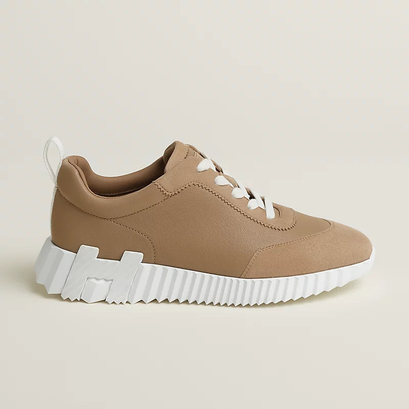 Hermès Bouncing Sneakers – Kraft Beige Sculpted Fashion Shoes - view 2