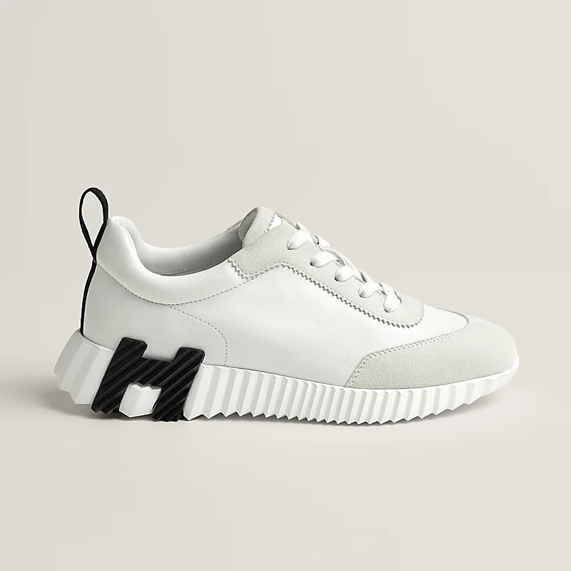 Hermès Bouncing Sneakers – White Sculpted Fashion Shoes - view 2