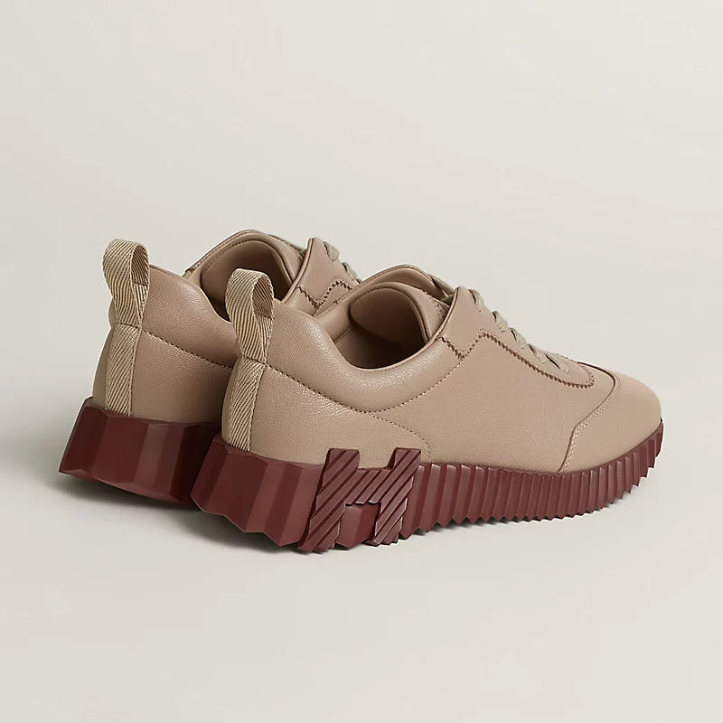 Hermès Bouncing Sneakers – Camel Beige Sculpted Fashion Shoes - view 3