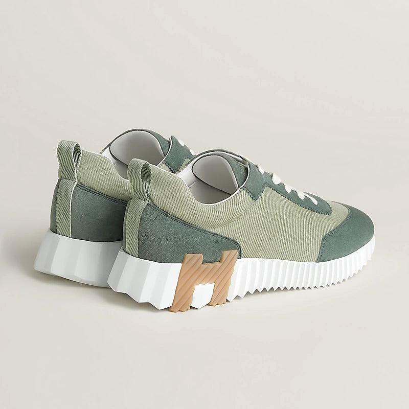 Hermès Bouncing Sneakers – Cedar Green Sculpted Fashion Shoes - view 3