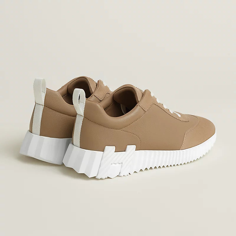 Hermès Bouncing Sneakers – Kraft Beige Sculpted Fashion Shoes - view 3