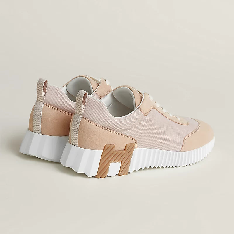Hermès Bouncing Sneakers – Nude Beige Sculpted Fashion Shoes - view 3