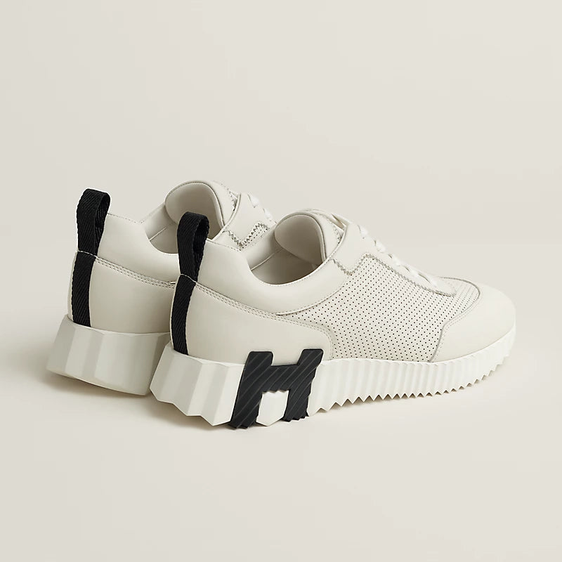 Hermès Bouncing Sneakers – Light Ivory Sculpted Fashion Shoes - view 3