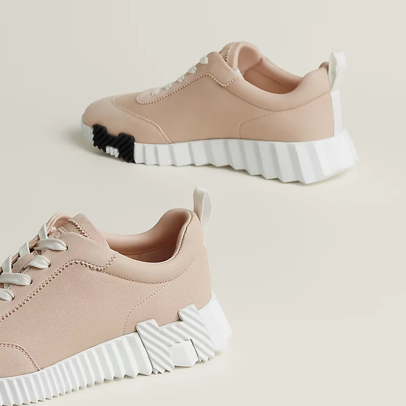 Hermès Bouncing Sneakers – Palomino Pink Sculpted Fashion Shoes - view 4