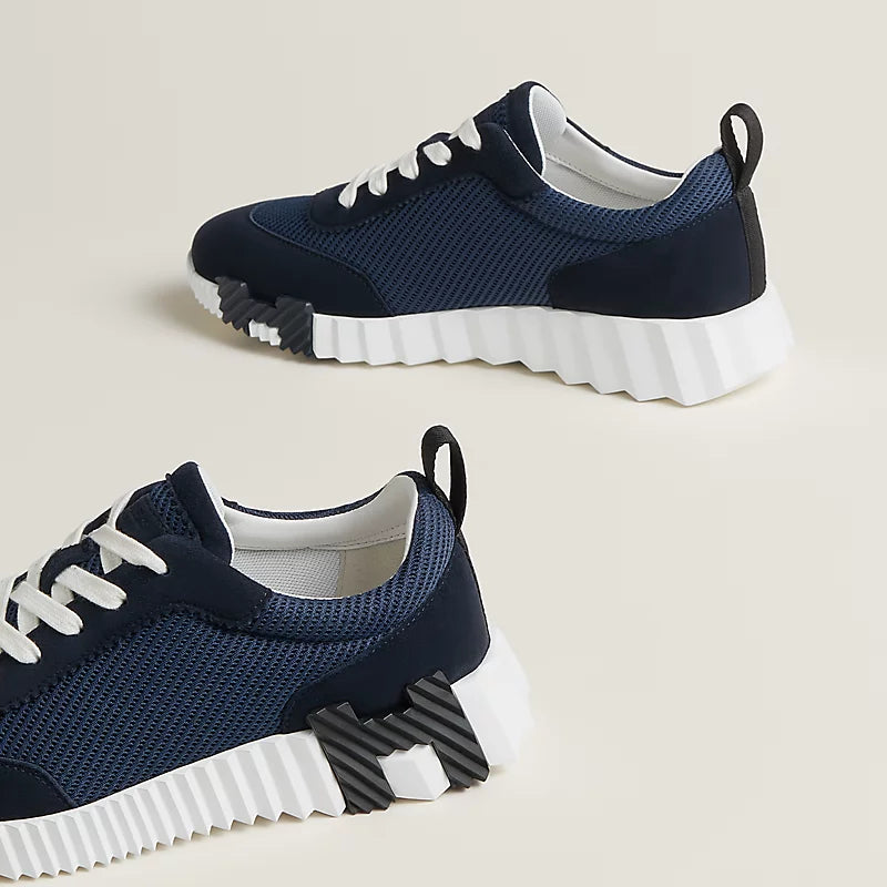 Hermès Bouncing Sneakers – Navy Sculpted Fashion Shoes - view 4