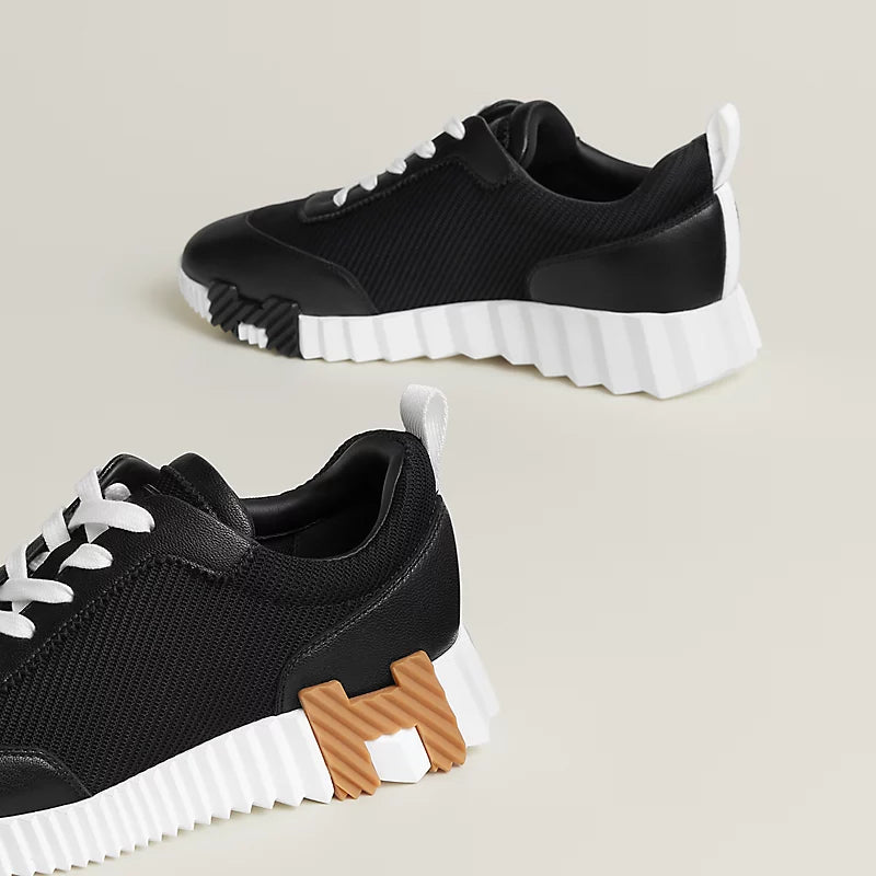 Hermès Bouncing Sneakers – Black Sculpted Fashion Shoes - view 4