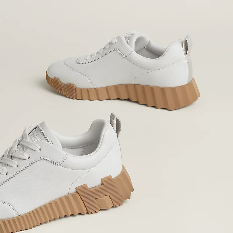 Hermès Bouncing Sneakers – White Sculpted Fashion Shoes - view 4