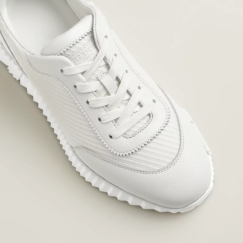 Hermès Bouncing Sneakers – White Sculpted Fashion Shoes - view 5