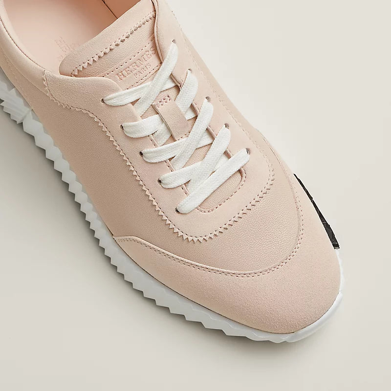 Hermès Bouncing Sneakers – Palomino Pink Sculpted Fashion Shoes - view 5