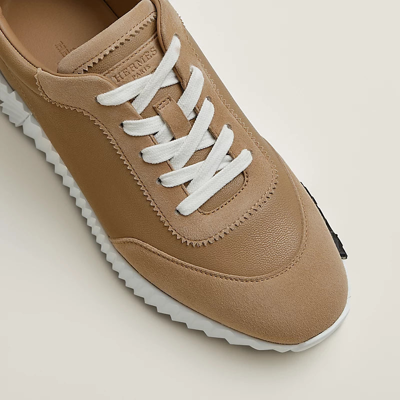 Hermès Bouncing Sneakers – Kraft Beige Sculpted Fashion Shoes - view 5