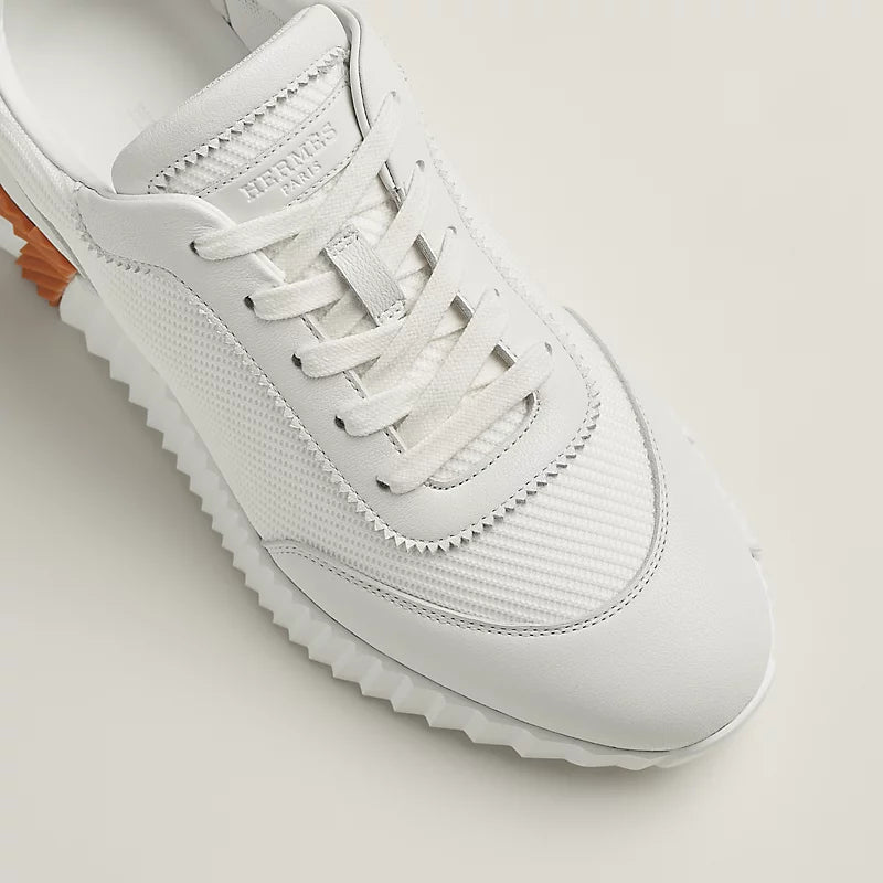 Hermès Bouncing Sneakers – White Sculpted Fashion Shoes - view 5