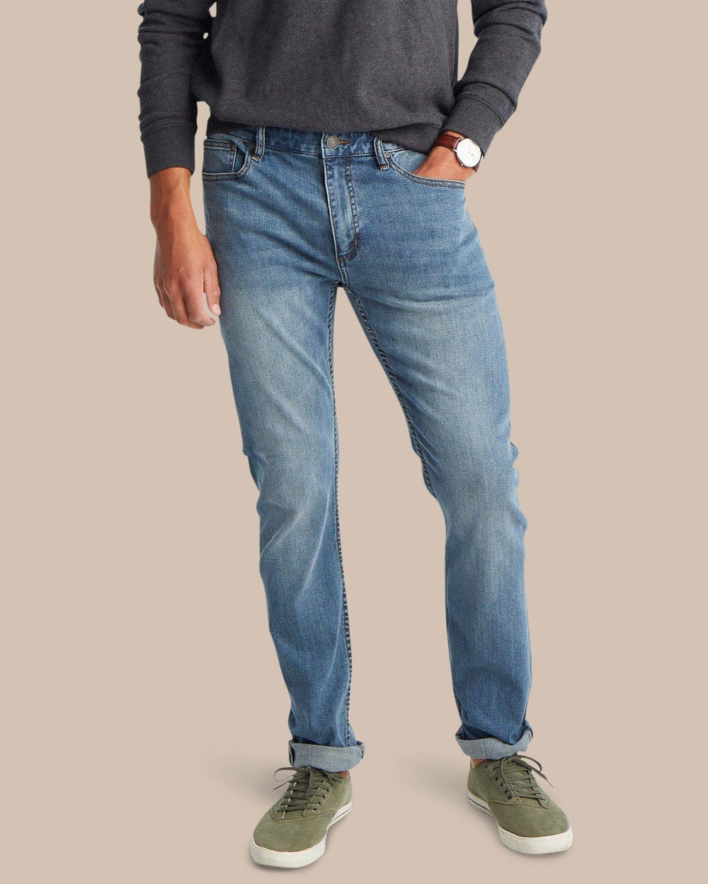 Men's Jeans - Charleston Denim Medium Wash _ Southern Tide